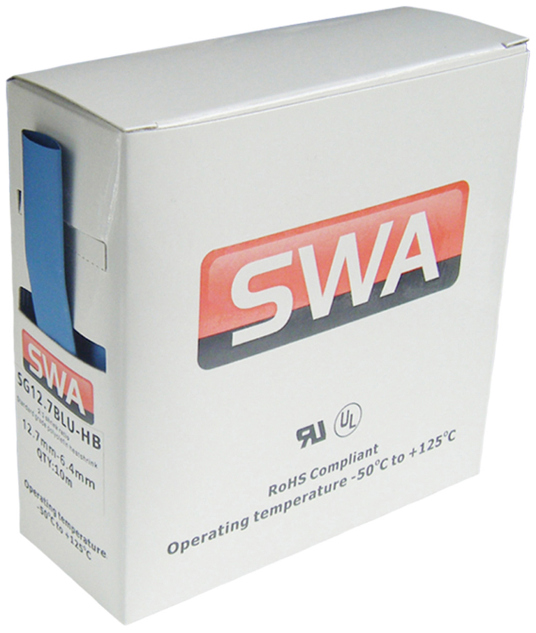 SWA SG12.7G/Y-HB Heatshrink Sleeving 10m