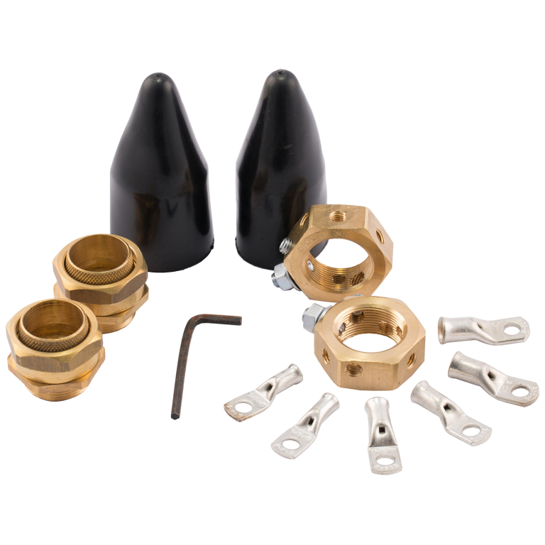 SWA Tauras Pex Indoor Brass Gland Pack & Earthing Nut