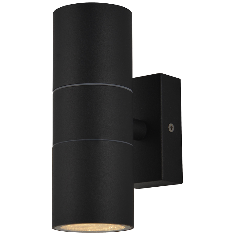 Forum Leto Wall GU10 Up/Downlight IP44 - Black - ZN-20941-BLK