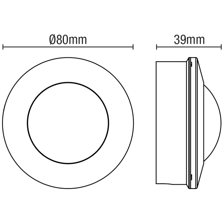 FORUM ZN-31805-WHT THEA CONDUIT MOUNT PIR SENSOR WHITE RECESSED