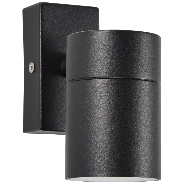 Forum Leto Wall GU10 Downlight IP44 - Black - ZN-20940-BLK