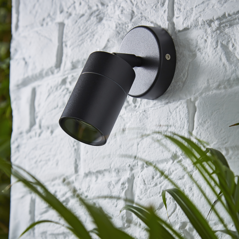 FORUM ZN-26536-BLK LETO EXTERNAL ADJUSTABLE WALL SPOT LIGHT | BLACK