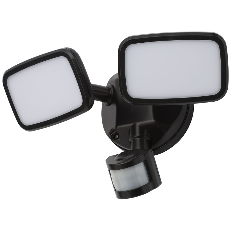 FORUM ZN-35688-BLK LYNN TWIN EXTERNAL PIR FLOODLIGHT | ANTHRACITE