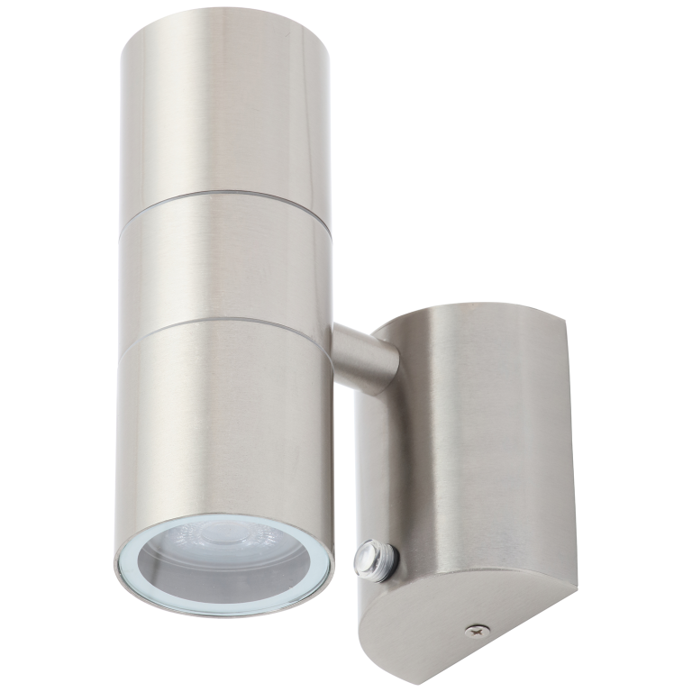 FORUM ZN-34022-SST LETO EXTERNAL UP & DOWN WALL LIGHT | BRUSHED CHROME