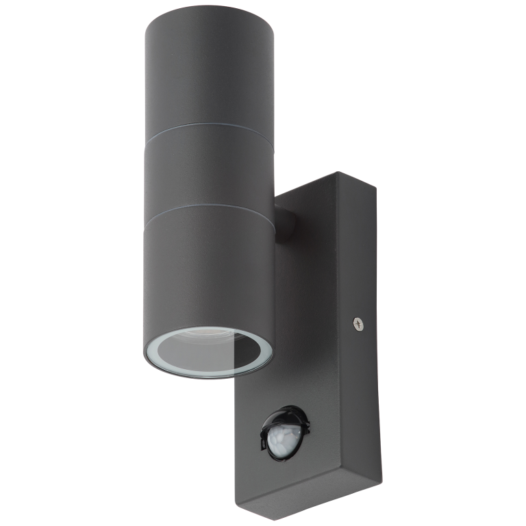 FORUM ZN-29179-ANTH LETO EXTERNAL UP & DOWN PIR WALL LIGHT | ANTRHACITE GREY