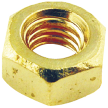 BRASS 2BA HEX NUTS