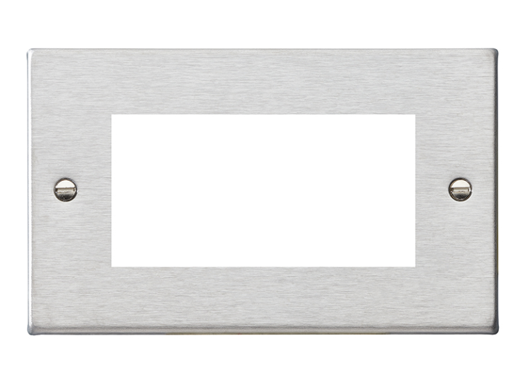 Hamilton Hartland Satin Stainless 4 Module EuroFix Plate