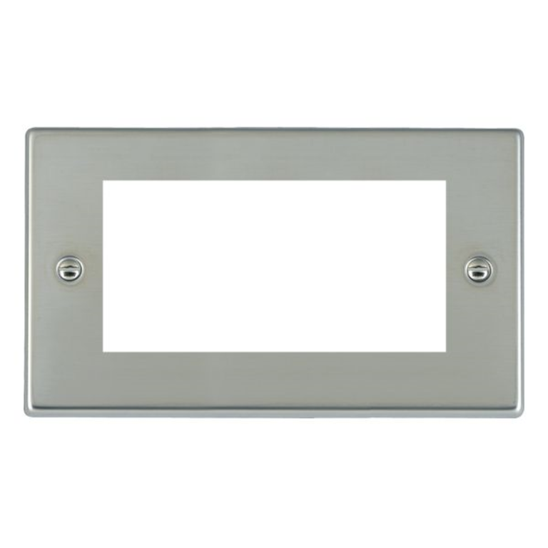 Hamilton Hartland Bright Stainless 4 Module EuroFix Plate