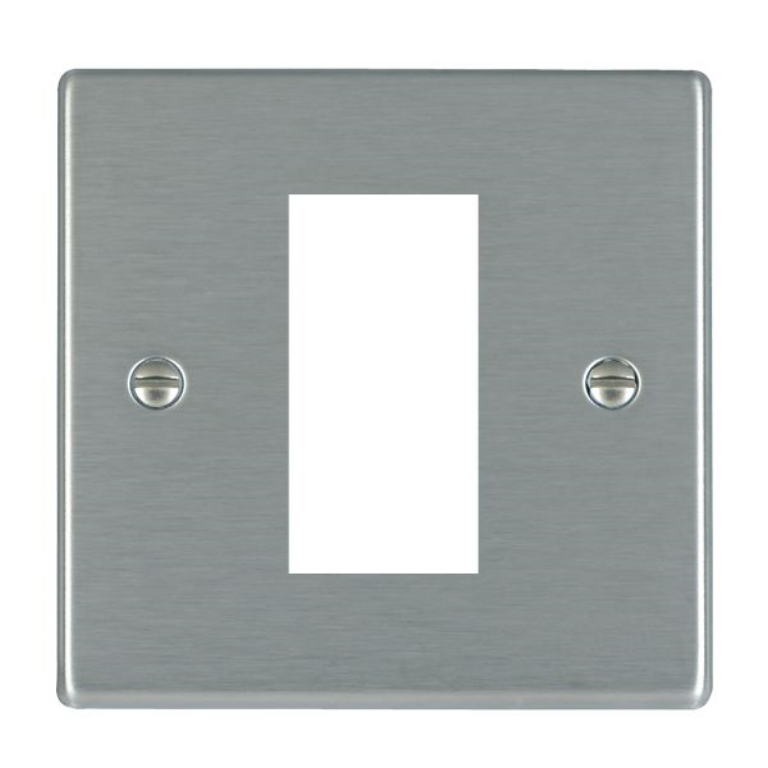 Hamilton Hartland Satin Stainless 1 Module EuroFix Plate