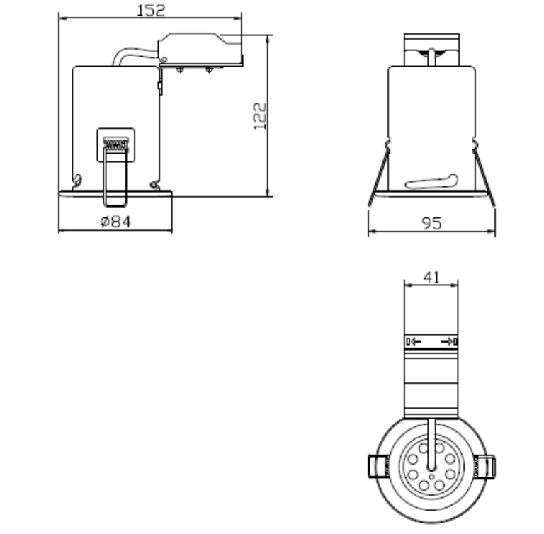 KNIGHTSBRIDGE VFCFIPW FIXED IP65 FIRE RATED DOWNLIGHT | WHITE