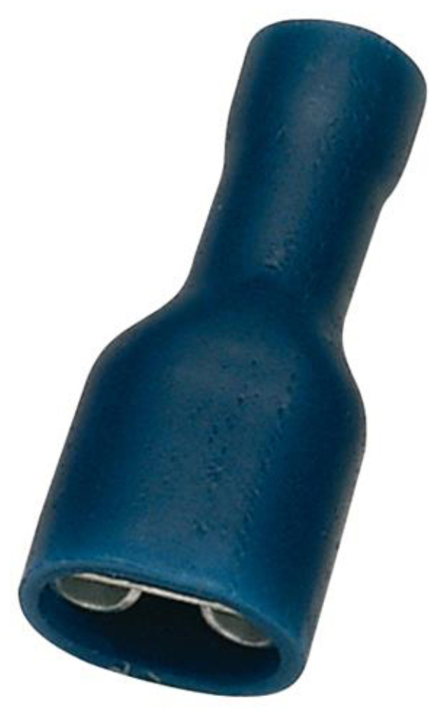 Blue Insulated Female Push-On Terminal 4.8mm