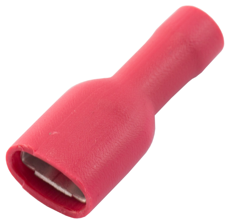 Red Insulated Female Terminal 6.3mm