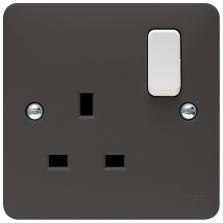 Switched Socket 13A 1 Gang Double Pole Part M