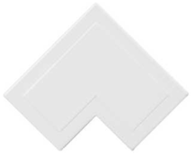 FLAT BEND 25X16MM WHITE