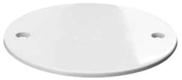 Circular Lid 85mm White Overlapping