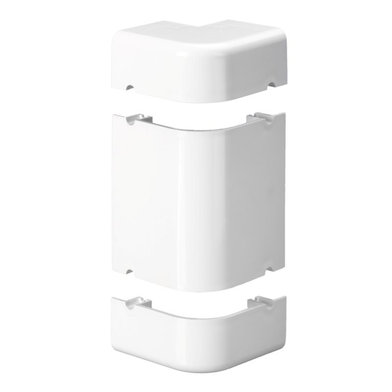 Cableline Flex Single Chamfer External Angle White