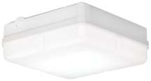 Aurora Enlite 18w Square LED Emergency Bulkhead 4k - White