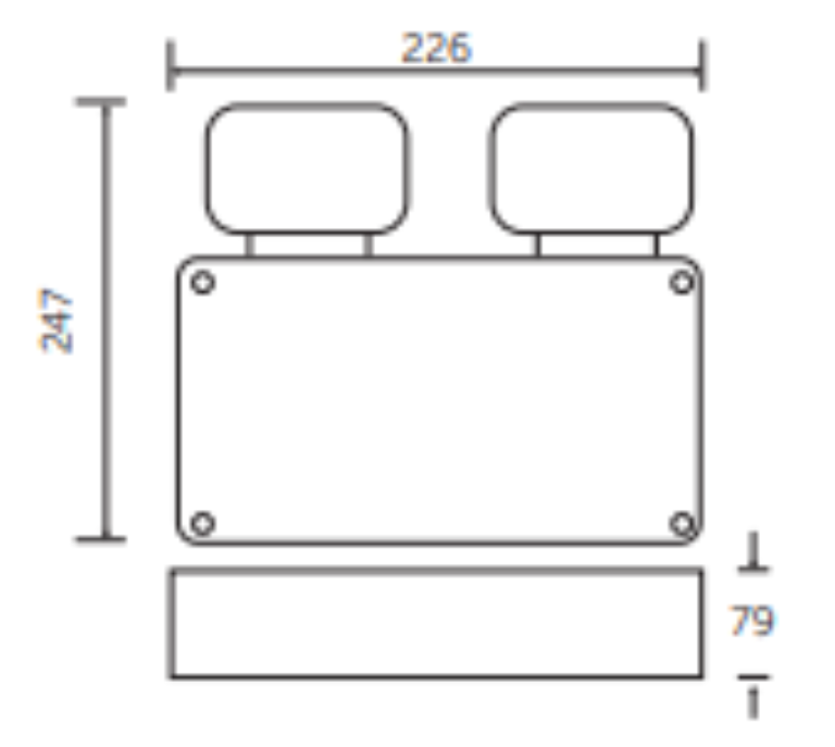 BELL 09088V2 LED Twin Spot 12W