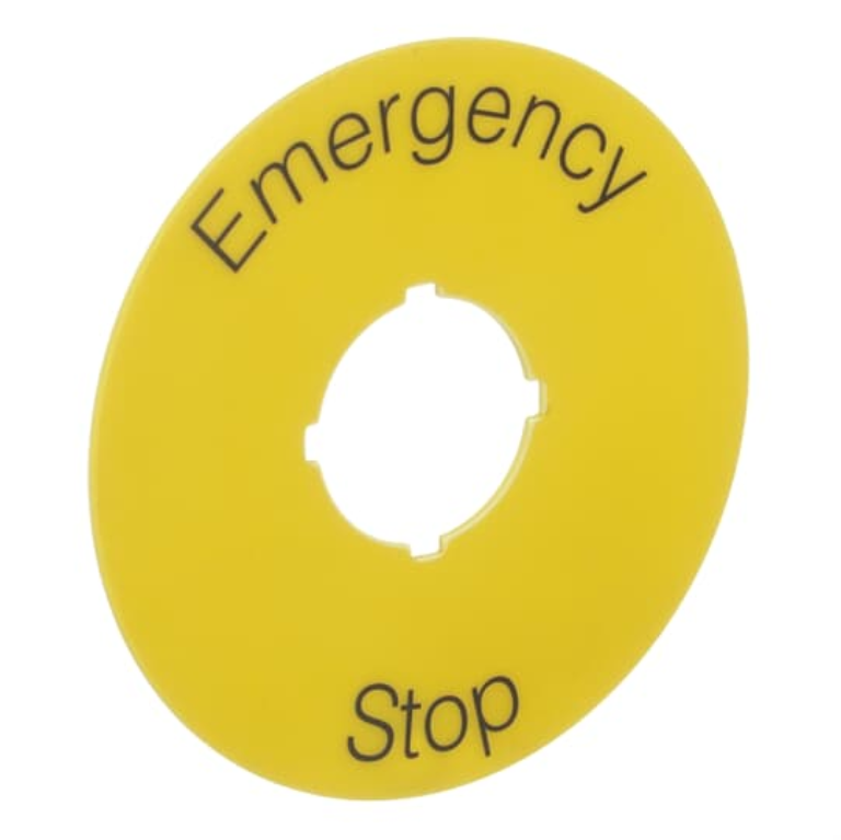 Emergency Stop Legend Ring 