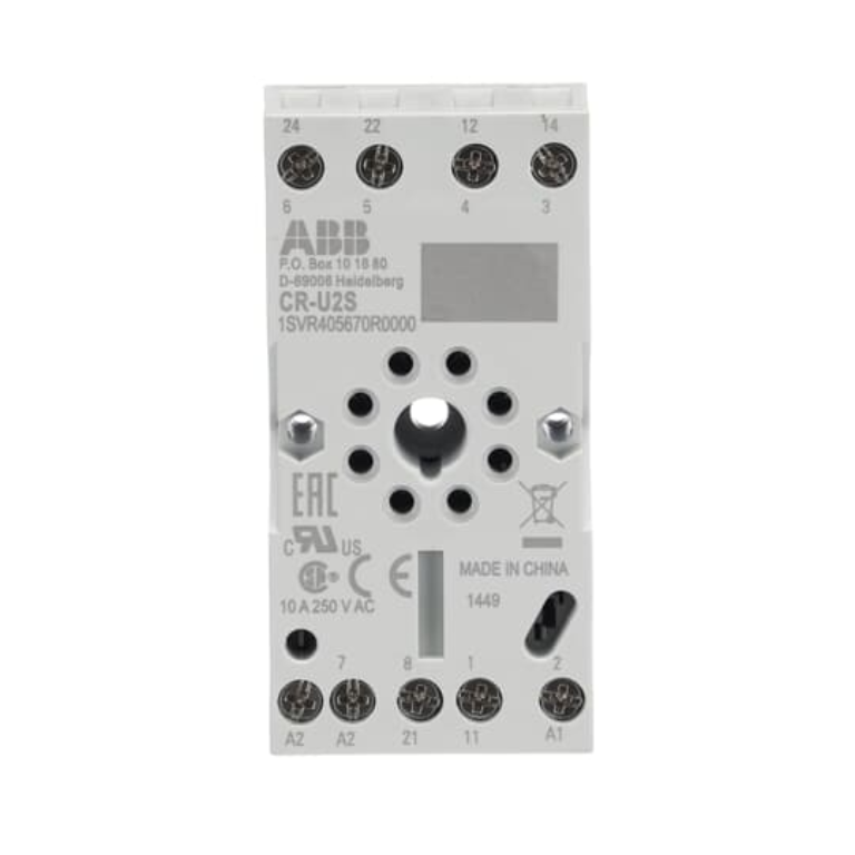 DIN Rail Mount Socket 8 Pin