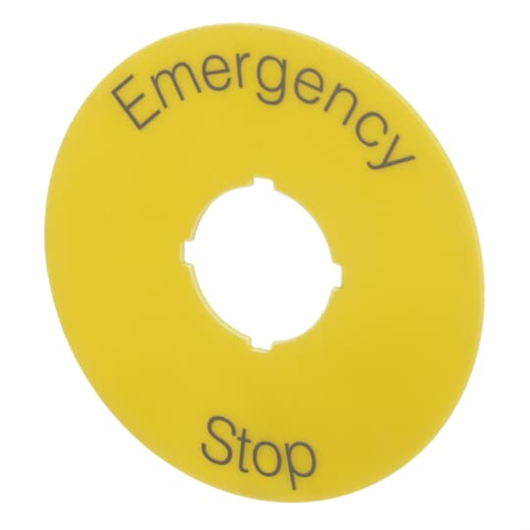 Emergency Stop Legend Ring 