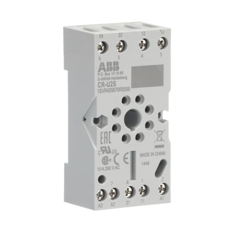 DIN Rail Mount Socket 8 Pin