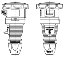 Walther 32A 2P+E 230V Coupler IP67