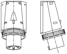 APPLIANCE INLET 63A 240V