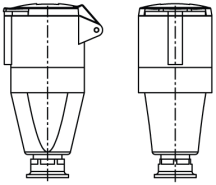 Walther 63A 2P+E 230V Coupler IP44