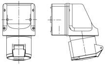 SKT WALL 32A 2P+E 240V