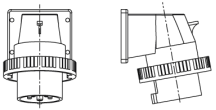 63A 3P+E WALL*PLUG* RED