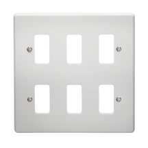 6G GRID PLATE WHITE