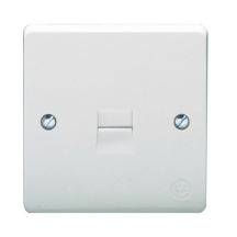 Crabtree 1 Gang Secondary Telephone Socket White