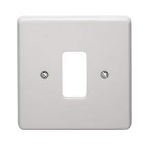 Crabtree 1 Gang Grid Front Plate White