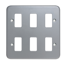 6G GRID PLATE BIRCH GREY