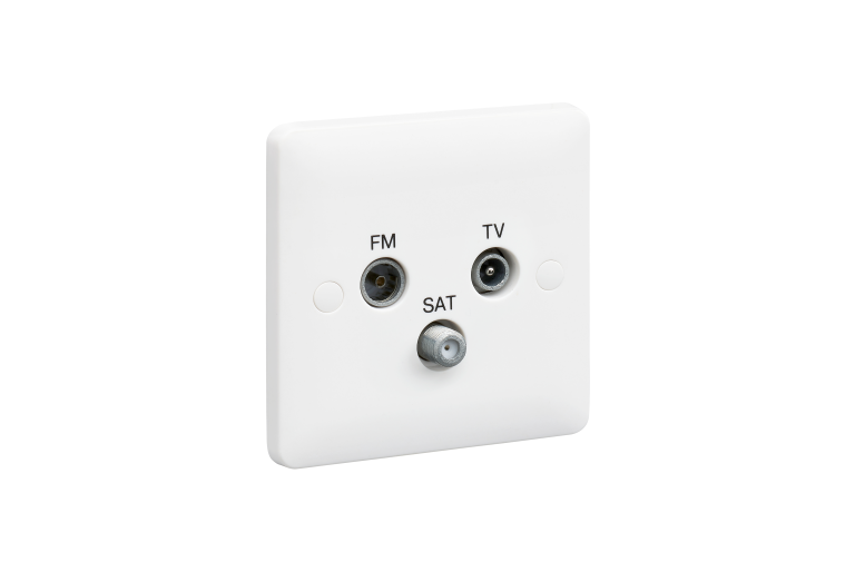 MK Base MB3553WHI TV/FM/SAT Triplexer