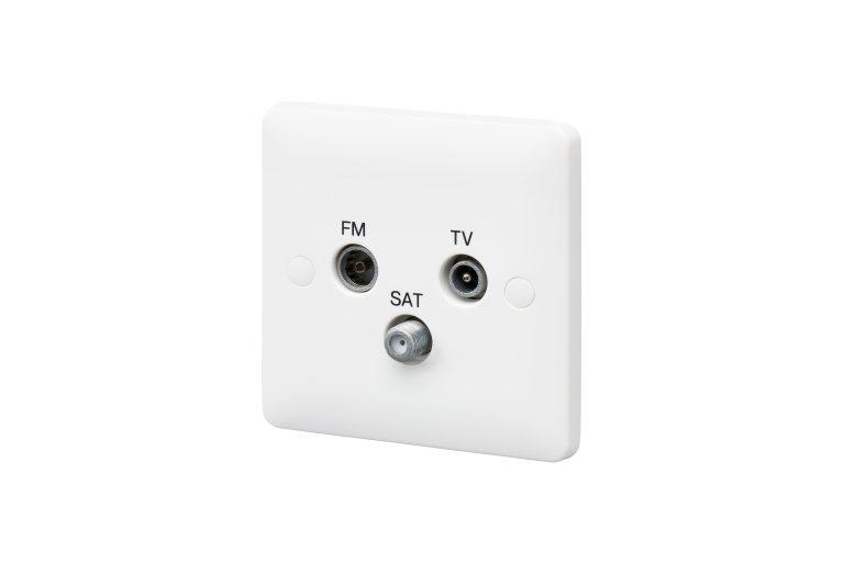 MK Base MB3553WHI TV/FM/SAT Triplexer