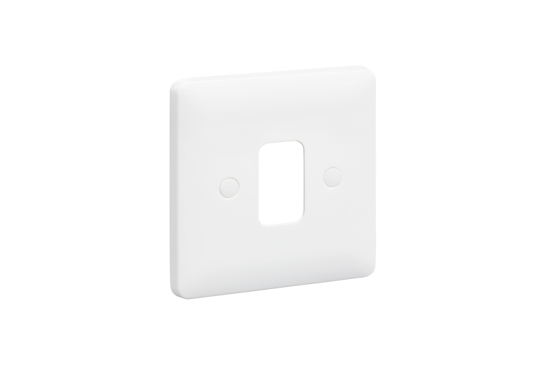 MK Base MB3631WHI 1 Gang Moulded Frontplate