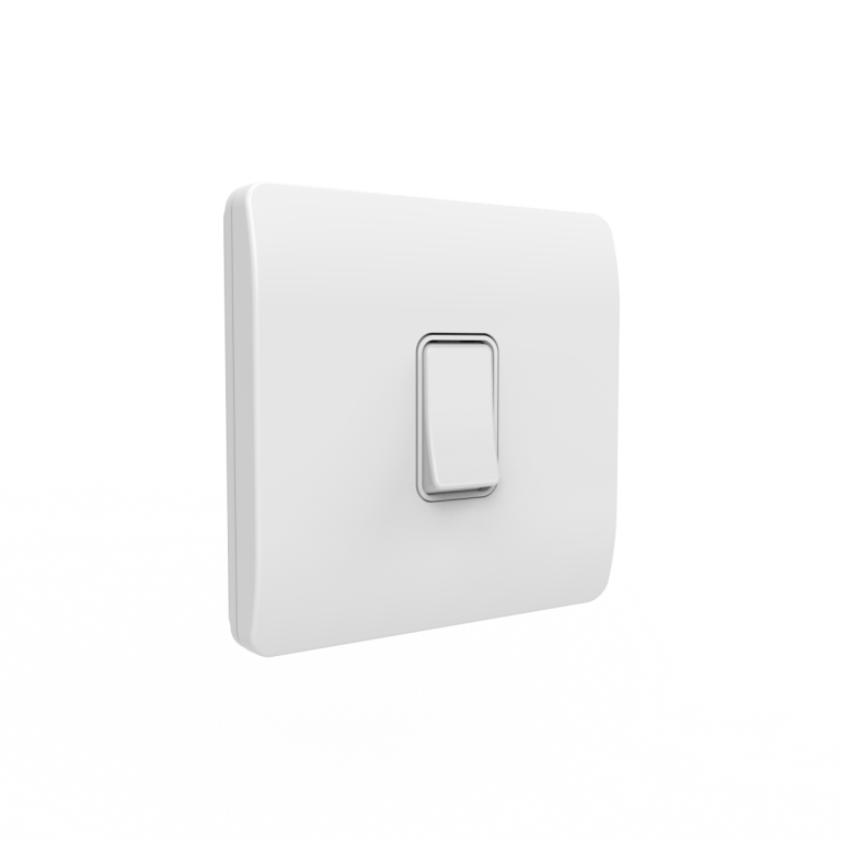 1 Gang Kinetic Switch Frame For Slim Grid White