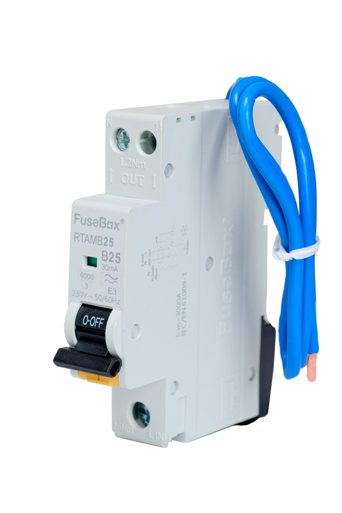 Fusebox RTAMB25 25A 30Ma Type A MINI RCBO