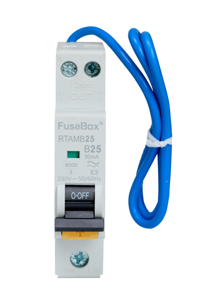 Fusebox RTAMB25 25A 30Ma Type A MINI RCBO