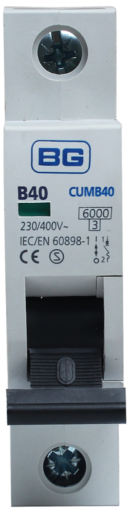 BG 40A Single Pole Type B MCB