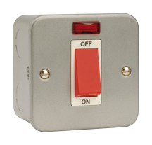 Click Metalclad 45a Single Plate DP Switch With Neon