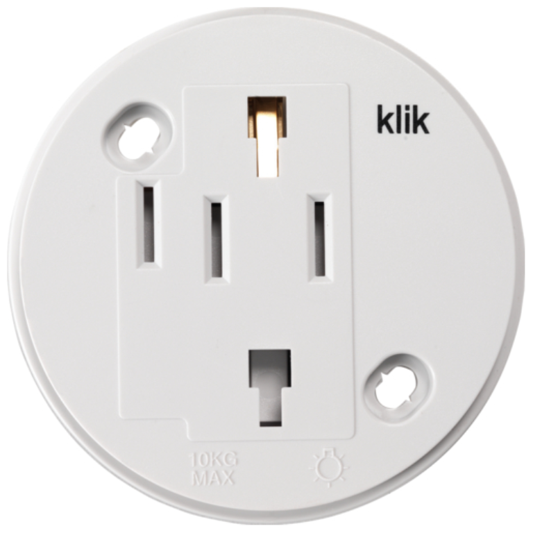 Round Klik Socket Outlet 4 Pin 6A