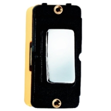 Grid-IT 20AX Non-Retractive 2W & Off Rocker Module Bright Chrome/Black