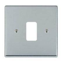 Hartland Grid-IT Bright Chrome 1G Grid Fix Aperture Plate With Grid