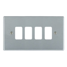 Hartland Grid-IT Satin Chrome 4G Grid Fix Aperture Plate With Grid