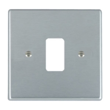 Hartland Grid-IT Satin Chrome 1G Grid Fix Aperture Plate With Grid