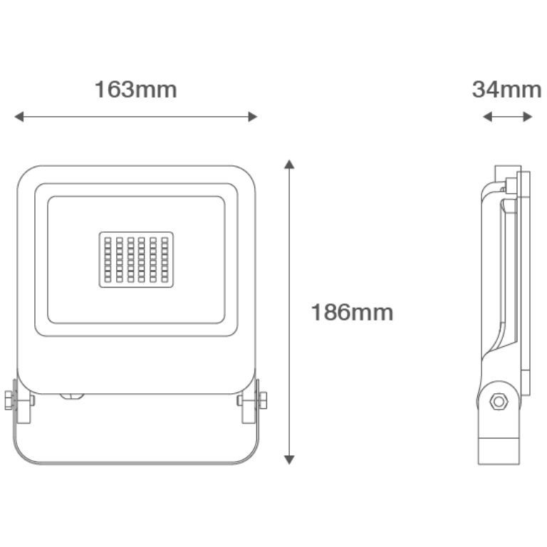 30W FLOOD Cool White WHITE