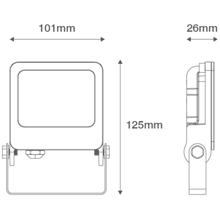 10W FLOOD Cool White WHITE